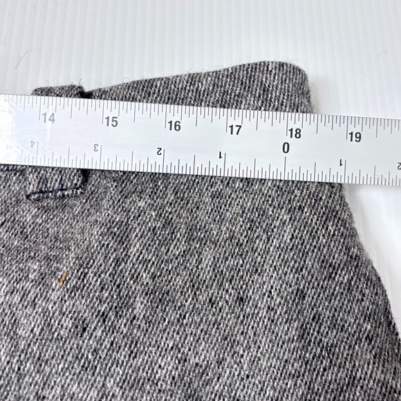 WOOLRICH CHARCOAL GREY WOOL CROPPED KNICKERS - Picture 12 of 14